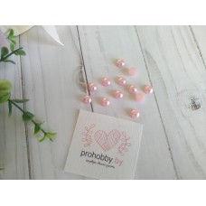 Полужемчуг 8 мм, цвет светло-розовый №95, 5 г